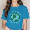 T-shirt Femme Jour de la Terre Style de tous les jours T-shirt pour fille Arbor Plante Arbres Climat Vacances Top Qualité Hip Hop Graphique T-shirt À Manches Courtes