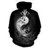 Mäns Hoodies Sweatshirts 2021 Höst 3D Skräckmönster Modeutskrift Sweatshirt Skull Tema Hoodie Lös bekväm pojke Hooded Pullov