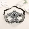Mode 2 Färg Metall Filigree Venetian Vacker lyx Masquerade Mask Mardi Gras Party Sexig Ögonmask Macka med Rhinestones 200929