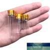 2ml 4ml 6ml Rensa transparenta Små glasflaskor med skruv Mini Tiny Injektionsflaskor Containrar Söt önskningar Flaska Metal 50pcs