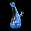 shisha narghilè Sacca d'acqua narghilè tubo in silicone giunto bong in vetro altezza dritta 225mm