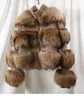 Oftbuy Winter Jacket Kvinnor Parka Real Fur Coat Natural Raccoon Fur Woolen Coat Bomber Jacka Koreanska Streetwear Oversize 210927