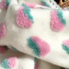 슈퍼 소프트 3D 체리 딸기 양모 혼합 달콤한 아기 소녀 swaddle 침대 침구 beddings 신생아받는 담요 210309