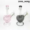 Novos Hookahs Rigs de Petróleo Bongs Grandes Vaso de Tubulação de Água Vaso Perccolador Fumar Tubos de Fumar 14mm Articulação Broços Grossas Braços 9 polegadas Altura de Silicone Mat