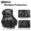 INBIKE Gants de moto d'été en cuir de chèvre Gants de moto Hommes Femmes Demi-doigt Sport Motocross Cyclisme Gants d'équitation H1022