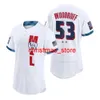 Homens Mulheres Juventude #53 Brandon Woodruff 71 Josh Hader 39 Corbin Burnes Custom White 2021 All-Star Game Jerseys