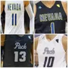 Sj NCAA College Nevada Wolf Pack Maillot de basket-ball 10 Caleb Martin 11 Cody Martin 12 Sj Sj Anderson 14 Lindsey Drew cousu sur mesure