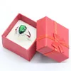 Anéis de casamento mulheres anel de água gota de prata 925 para engajamento de pedra semiprecioso verde femme clássico feminino ringen box grátis edwi22