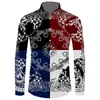 Men's Casual Shirts 2021 Autumn Men Slim Floral Print Long Sleeve Button Shirt Bandana Design Flower Big Size 6XL298y