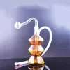 Mini bruciatore a nafta in vetro Pipa ad acqua da 10 mm Tubi per acqua da fumo femminile Piccolo Bubbler Bong Mini Oil Dab Rigs con ciotola e tubo per olio in vetro 2 pezzi