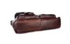 Borse da uomo in vera pelle grande business travel messenger bags marrone maschio design portatile in pelle borsa a tracolla ufficio