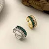 Cluster Anéis Luxo Meninas Coloridas Simples Ajustável Mulheres Noivado Anel de Noivado Aberto Moda Jóias Zircon Estilo Coreano