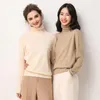 Camisolas femininas 19 Autumnwinter Women Women Turtleneck Sweater Fashion Cashmere Knitting Pullover Tops Jumper