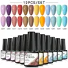 Nail Gel Polish Set 12/4 / 6 Stks Kit Glitter Holrographics Soak Off UV-vernis voor Art