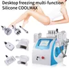 6 in 1 Cryolipolysis Yağ Donma Zayıflama Makinesi ile 2 Kriyo Kolları 40 KHz Kavitasyon RF Lipolaser Vücut Heykelleme Ekipmanları