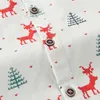 Nouveau Design motif impression Enfants Garçons Chemises De Noël Coton Chemises Garçon À Manches Longues Pour 3-12 Ans Porter Épais Chaud 210306