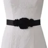 Couleur unie à la main rôti Floral femmes ceintures bricolage vêtements accessoires mariage décoration maternité photographie accessoires