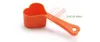 4 stks Multi Purpose Meten Lepel Hartvormige Meetgereedschappen Bakken Accessoires Roestvrij Plastic Handvat Keuken Gadgets