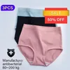 3pc Panties Plus Size Women Lingeries Ladies Breathable Cotton Pantie Underwear Panties Female Briefs M-XXXL 210730