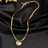 Acciaio inossidabile 316L New Fashion Gioielli di lusso Love Heart Lovers Love You More Charms Catena Girocollo Collana pendente per le donne G1206