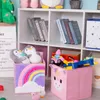 Haojeanxuan Cube Składane włókninowe pudełko do przechowywania Cartoon Zwierząt Zwierząt Zabawki Klatki Skrzynie i Szafy Organizator 210315