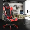 2021 Gaming Office Swivel Stolar Med Nackstöd Och Lumbar Kudde Röd Skrivbord Kommersiella Möbelstolar