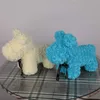 40cm 1pcs Rose Dog Pe Teddy Bear Artificial Foam för födelsedag Årgåvor för kvinnor Valentines Gift 210624