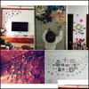 Adesivos decoração jardim 12pcs 3d parede de pvc simtação estolesocópica borboleta adesiva mural frigher ímã Arte decalque garoto sala decoração de casa vt0446 d