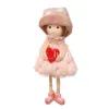 Julgran Hängande Ornament Plush Angel Doll Pendant Holiday Elves Dekorationer Alla hjärtans daggåva Partihandel