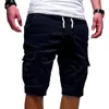 Shorts de verão Novo MultiPlock Casual Men's Fivepants Male vendedores quentes homens sólidos novos shorts de moda de marca T200512