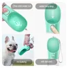 Dog Feed Bowls & Feeders ZL0351 Plastic Portable Dogs Cat Water Bottle Outdoor Walking Puppy Pet Travel Feeding Bowl Drinks Dispenser Pets Feeder Supplies