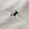 Camicie da uomo vintage Camicia a maniche lunghe in cotone e lino Primavera Autunno Stile Striscia ricamata Simpatico cane 210721