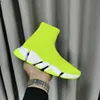 2022 Klassiska tränare för herrkvinnor Stretch Mesh Sock Sneakers Ankle Boots Gummi Sole Trainer Runner Causal Top Quality MKJ0002