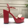 mid-heel 12cm women designer sandals high heels Sexy sandals New Luxury high Heels Leather sandal suede Size 35-42 with box