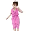 Kinderkleding Solid Vest + Korte Meisjes Outfits Casual Stijl Trainingspak Zomer Kostuums voor kinderen 6 8 10 12 14 210527