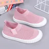 Unisex Ademend Mesh Stof Toddler Boy Casual Sneakers Zomer Kinderen Sportschoenen Zachte Bodem Non-Slip Slip op Kinderschoen 210303