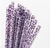 PP Leopard Printed Plastic Straws Reusable and Customizable Whole2079764