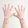 Open two finger gloves women039s thin sunscreen driving non slip cotton short summer leak finger spring and autumn Half Finger3091532