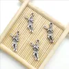 Lot 100pcs Baseball player Tibetan Silver Charms Pendants for jewelry making Earring Necklace Bracelet Key chain accessories 23*12mm