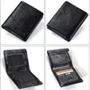 Contact's Card Holder Wallet Genuine Leather Men Short Wallets Male Zipper Coin Purse High Quality Small Portomonee PORTFOLIO