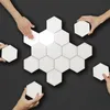 3510 st DIY Wall Lamp Touch Switch Quantum LED Hexagonal Lamps Modul Creative Decoration White Lampara Home Decor9726466