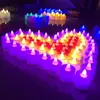 Proposta de luz de vela de vela colorida sem fumaça LED de LED de fuma