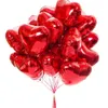 50pcs 18inch Rose Gold Red Pink Love Foil Heart Helium Balloons Wedding Birthday Party Balloons Valentine's Day Globos Supplies 210719