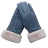 Fingerless Gloves Fashion Women Outdoor Cute Winter Soft Warm Faux Suede Mittens