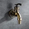 G1/2 Wall Mounted Retro Washing Machine Faucet Zinc Alloy Thickened Single Cold Water Mixer Taps Outdoor Garden Faucet