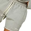 Herrshorts hiphop sommar som kör bomull frill sport jogging fitness träning s gym sport strand y2302