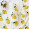 Niemowlę Oddychające Koc Lemon Fruit Animal Ins Baby Swiaddle Baby Niemowlę Miękkie Kąpiel Ręcznik Wrap Noworodka Noworodka Ręczniki łazienkowe Szaty Yl324