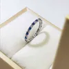 Wong Rain 925 Sterling Silver Sapphire Ruby Emerald Created Gemstone Wedding Engagement Romantic Rings Fine Jewelry 211217