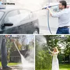 Équipements d'arrosage Pistolet à eau haute pression en métal multi-buse peut être allongé Spray Outils de lavage de voiture Jardin Nettoyage Jet Sprin289Z