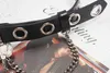 [EAM] Pu Leather Metal Black Hollow Out Long Belt Personality Women New Fashion Tide All-match Spring Autumn 2022 1DB560 AA220312